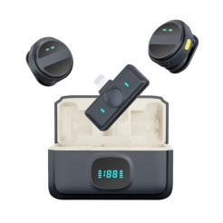 SX21 Wireless Microphone 2.4G Clip-On Type-C Port